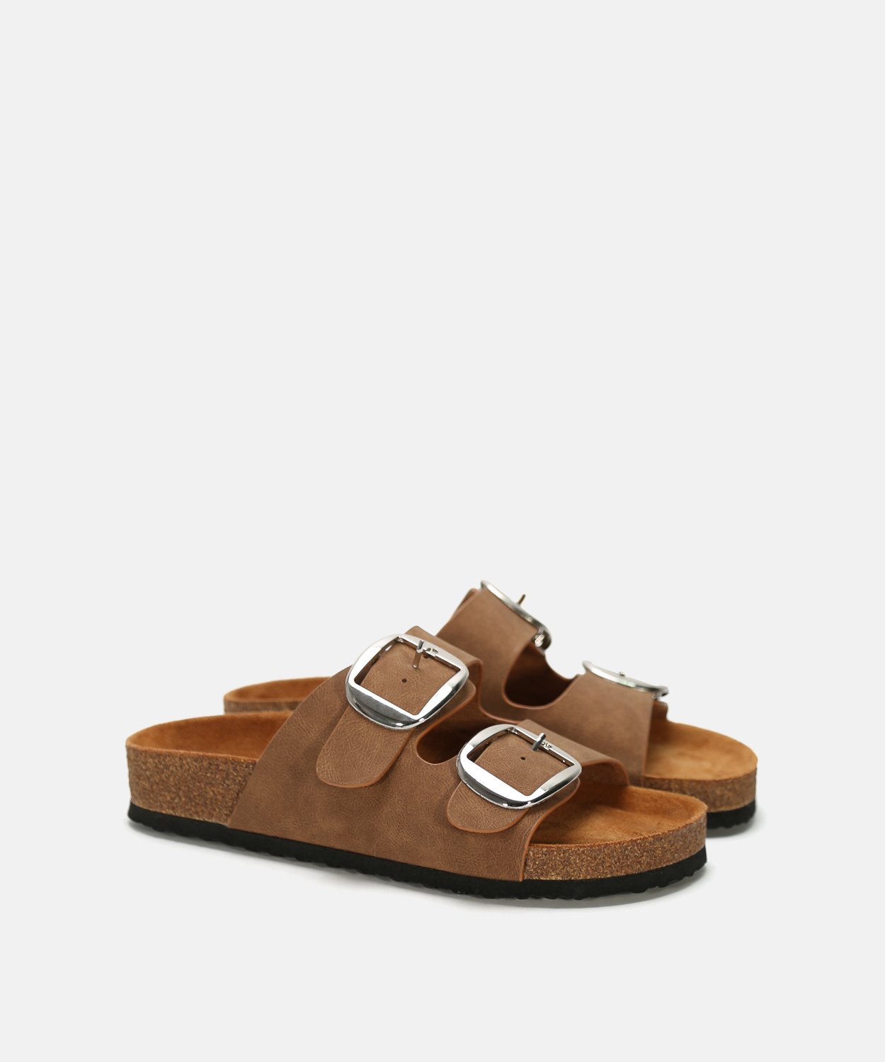 Sandalia plana doble hebilla image number null